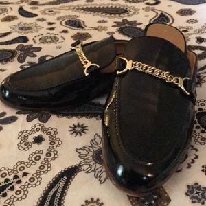 Franco Sarto Patent leather slide